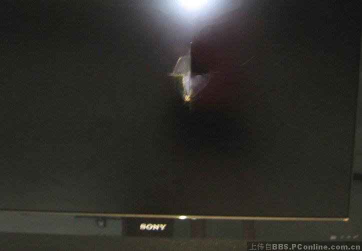 失手砸碎客厅的sony klv-42t200a电视后的求救