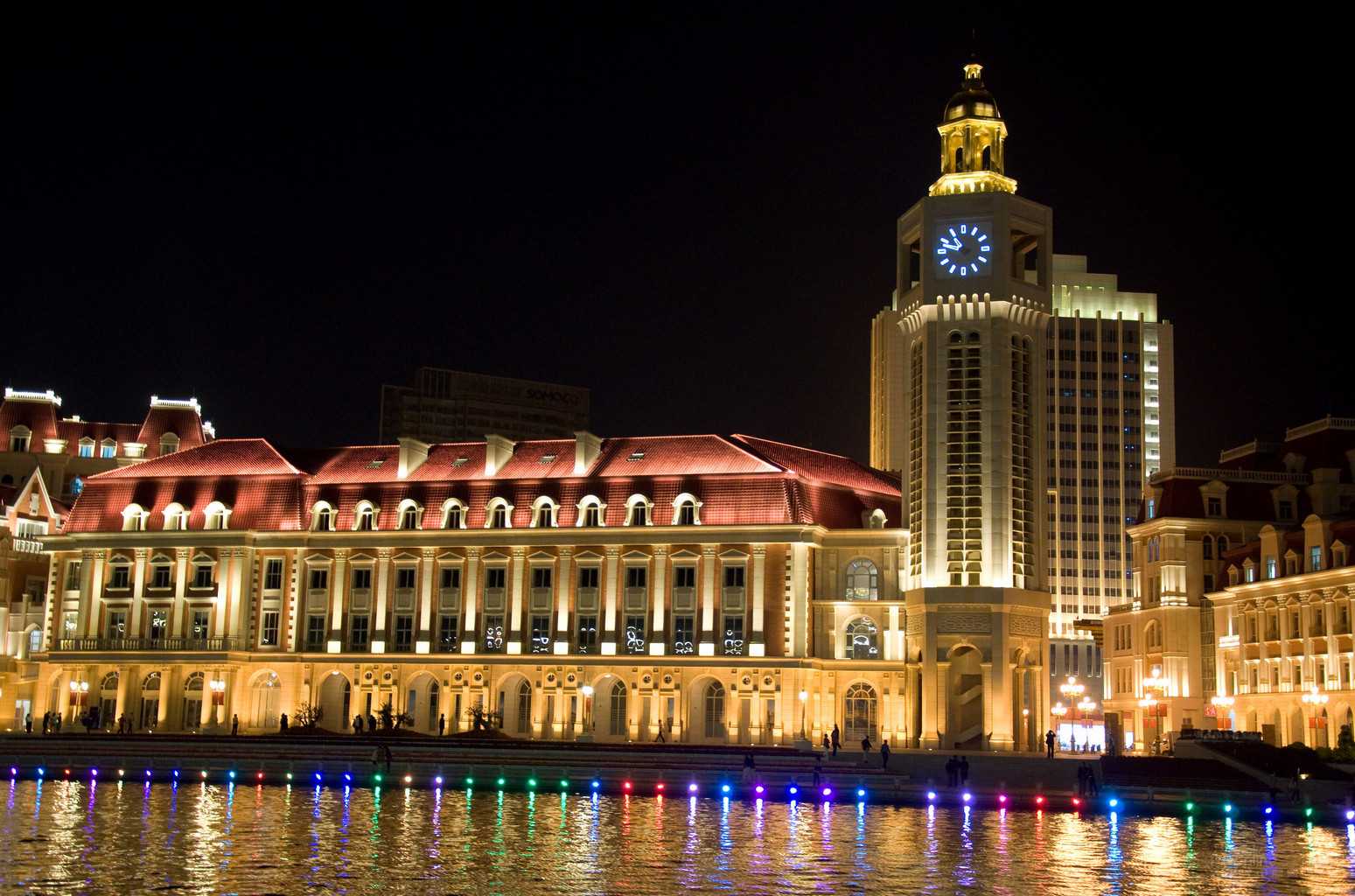 天津海河夜景