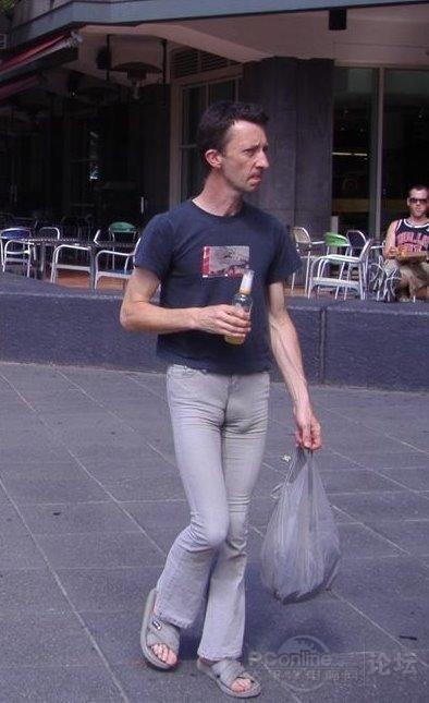 男人穿紧身裤的结果.