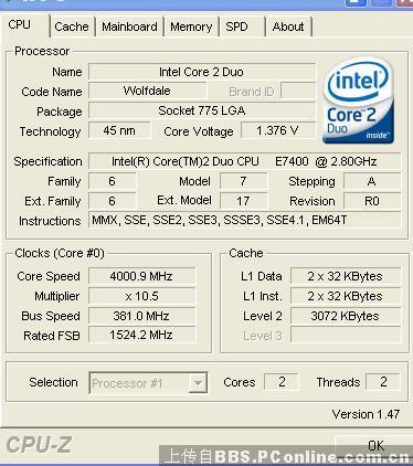 e7400超频求助!急.