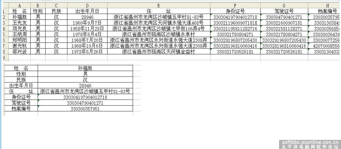 请教横向将EXCEL中的表格版主变成坚向视频下载胜途图片