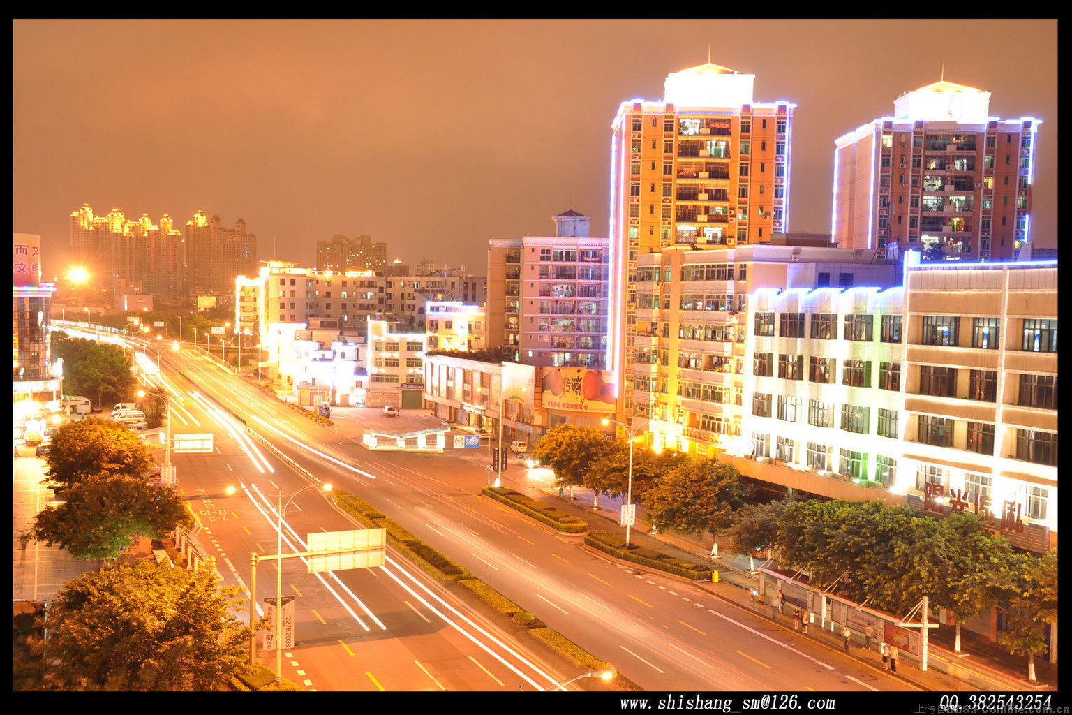 东莞夜景一角