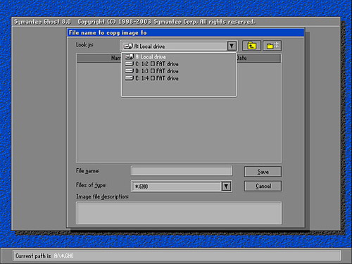 用GHOST备份RAID0的windows 2003系统