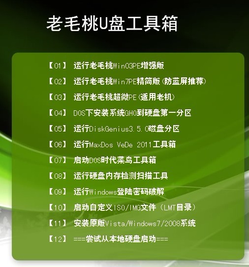 我用老毛桃工具做了pe u盘启动盘 开机的时候没有从u盘启动,而是重新