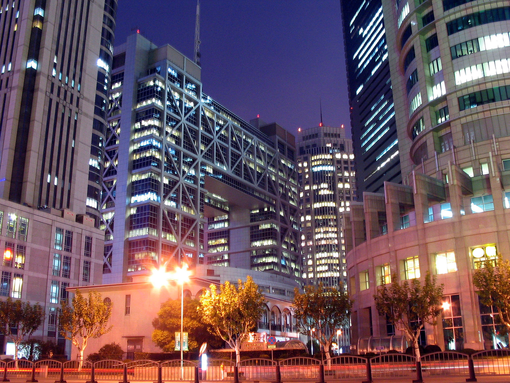 【陆家嘴夜景摄影图片】上海风光旅游摄影_太平洋电脑