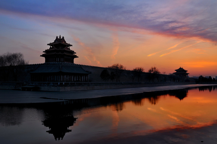 【日落紫禁城摄影图片】北京--故宫角楼风光旅