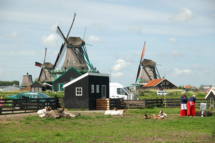 【旅游途中摄影图片】荷兰风车村风光摄影