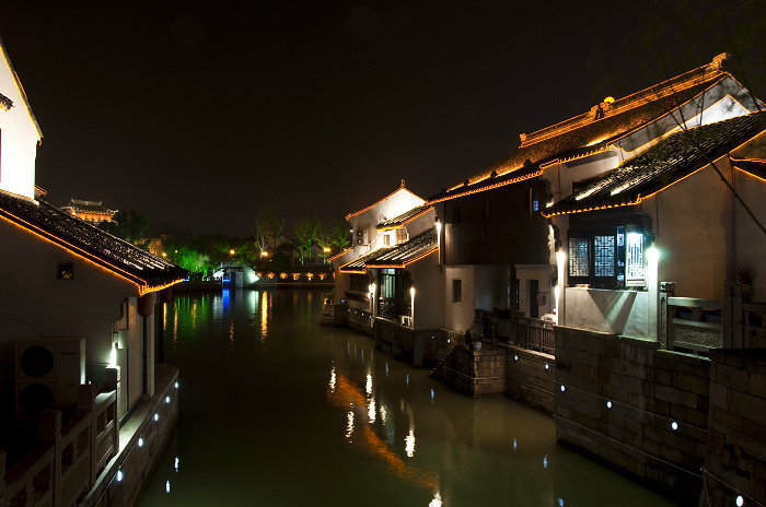 【苏州夜景摄影图片】苏州阊门风光摄影_太平洋电脑网