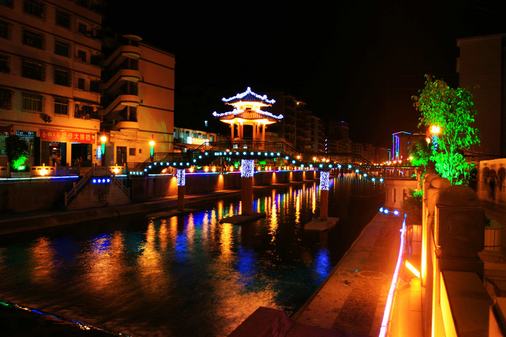 革命老区——东兰九曲河小夜景