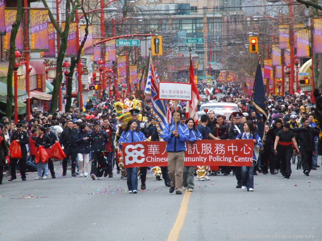 【中国风--海外华人春节游行侧记摄影图片】温
