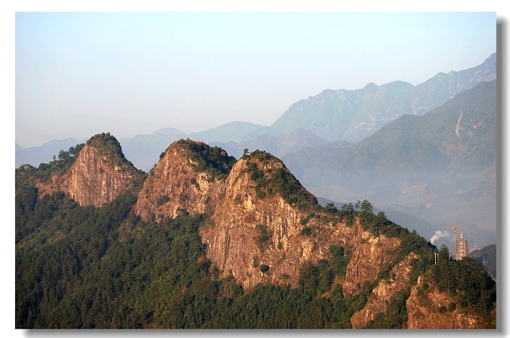 石龙山远眺风景