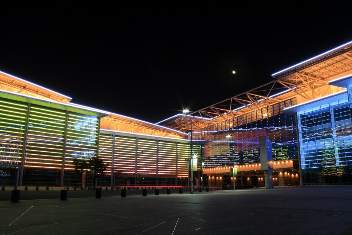 苏州工业园区夜色风景