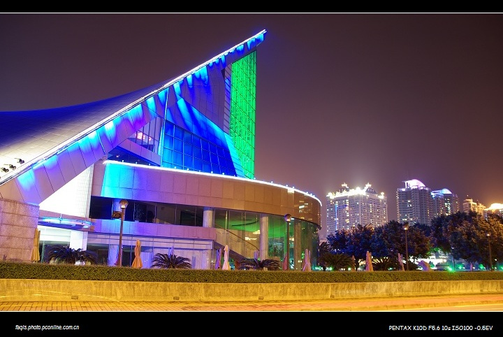 【二沙岛拍夜景摄影图片】广州二沙岛生活摄影_太平洋