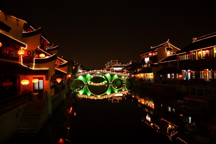【七宝老街夜景摄影图片】上海七宝老街风光旅游摄影
