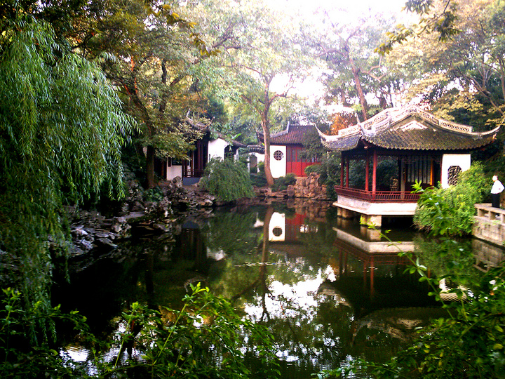 【曙光初照秋霞圃摄影图片】上海嘉定秋霞圃风光摄影