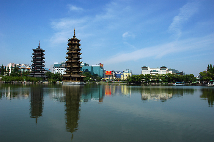 【日月双塔摄影图片】桂林风光旅游摄影