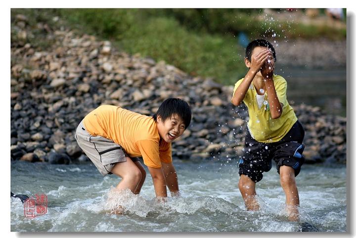 【快乐童年摄影图片】家乡的小河边纪实摄影_太平洋网