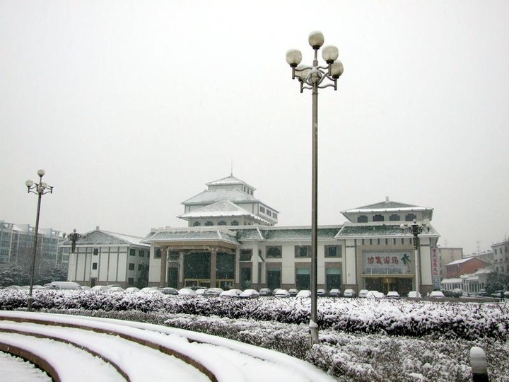 【雪中漫步摄影图片】江苏 淮安 市区风光旅游