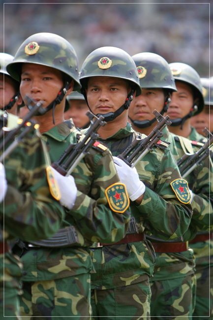 中山市民兵预备役阅兵