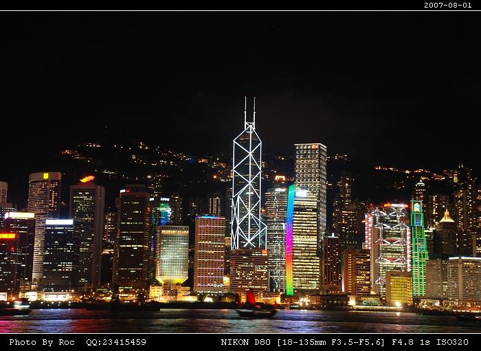 香港维多利亚港夜景