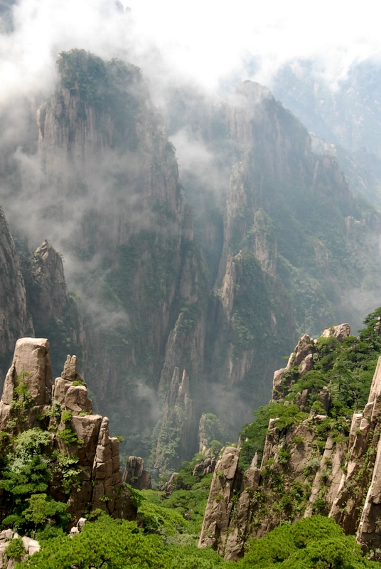 黄山山峰