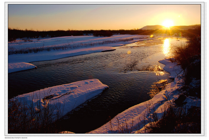 【冰雪呼伦贝尔-家乡的小河摄影图片】乌尔其