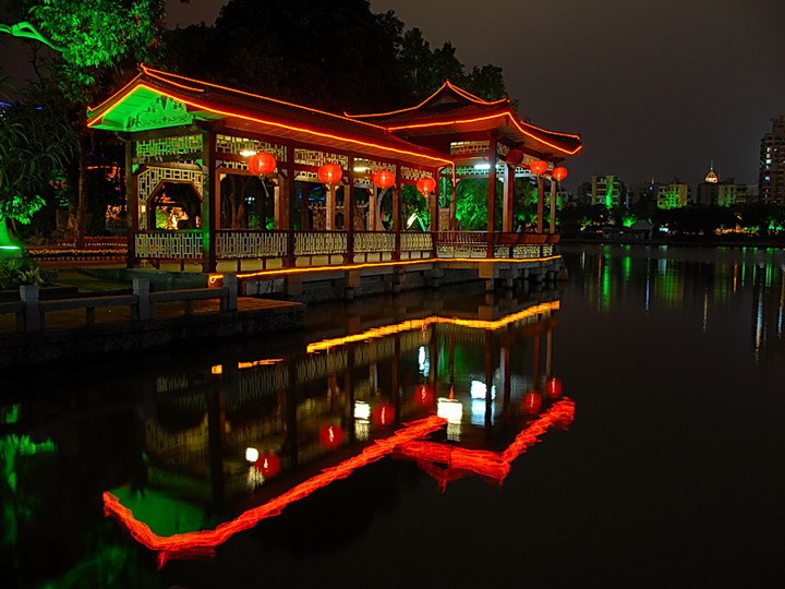 福州西湖夜景