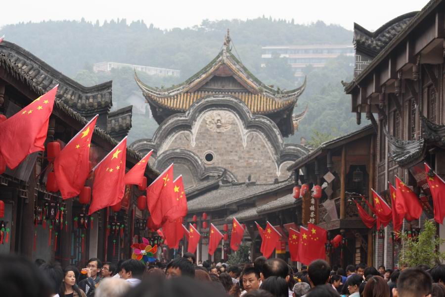 成都游之三《国庆假期的洛带古镇》
