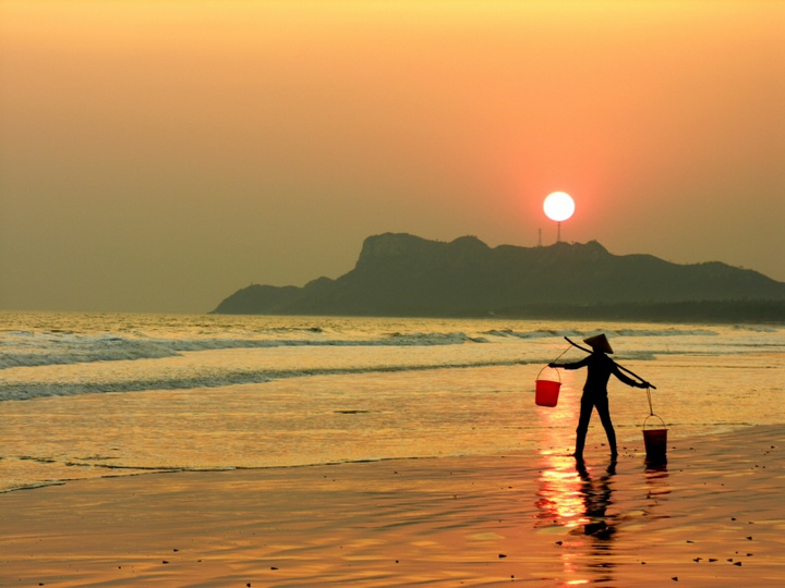 一滩夕阳红