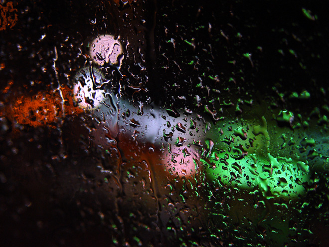 雨夜街景