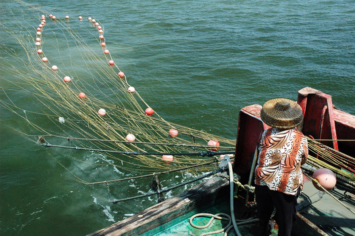 【渔光曲--跟随渔民出海打渔记实摄影图片】海