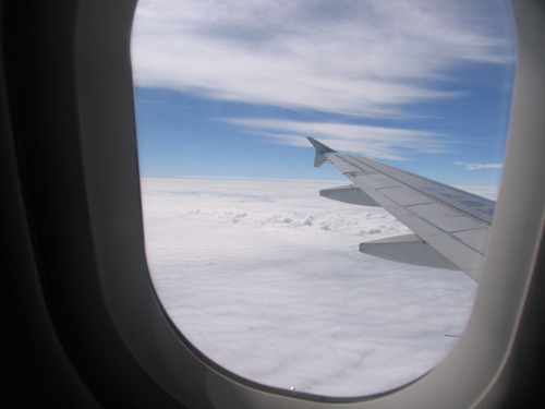 【飞机上看云摄影图片】飞机内风光摄影_小小_太平洋