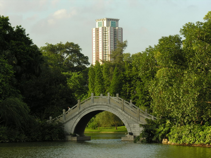 江门东湖公园所拍