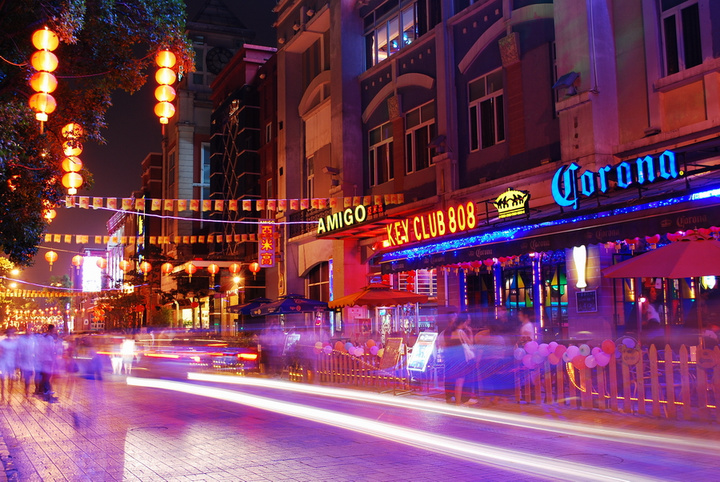 【中秋夜随拍摄影图片】广州芳村酒吧街风光摄影_用心
