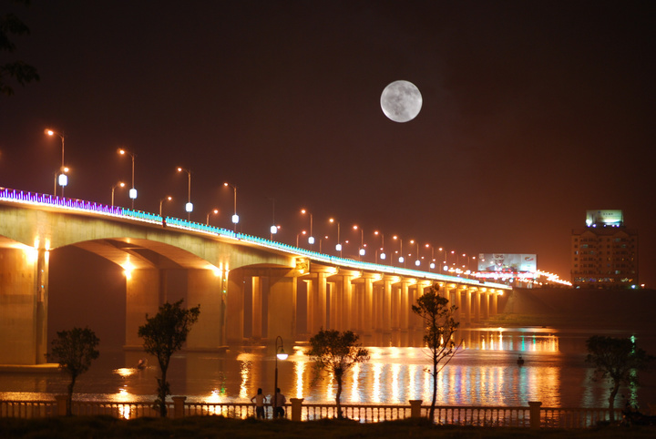 【英德新大桥夜景摄影图片】广东省英德市纪实