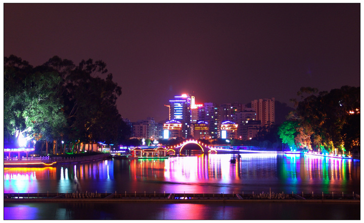 【福州西湖夜景摄影图片】福建省福州市风光旅