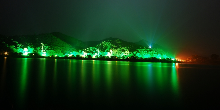 阳春东湖夜景
