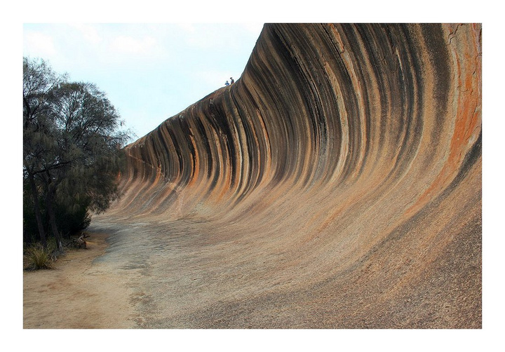 【澳大利亚风景: 波浪岩, Wave Rock摄影图片】
