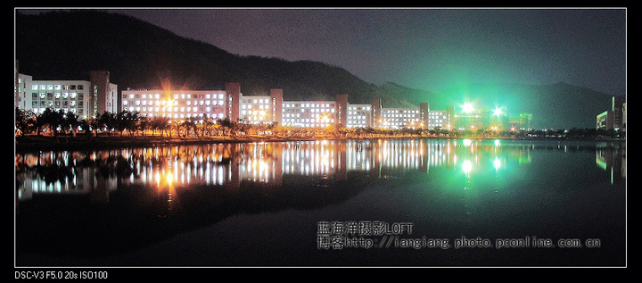 【吉林大学珠海学院夜景摄影图片】三灶风光摄