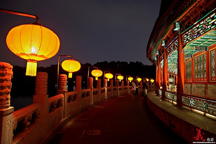 【月夜北海摄影图片】北京 北海公园风光摄影_义色影