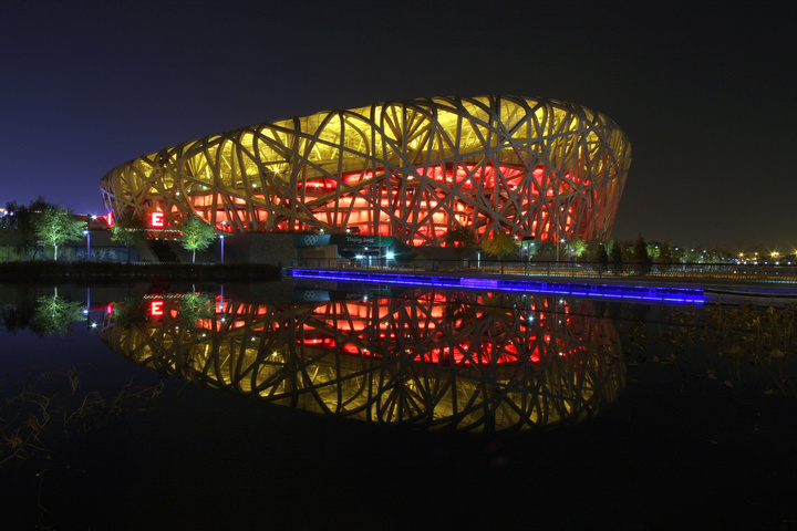 【北京地标之一--金鸟巢摄影图片】北京国家奥林匹克体育场风光摄影_太平洋电脑网摄影部落