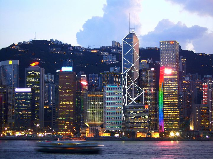 【维港夜景(卡片机)摄影图片】香港风光摄影_太平洋网