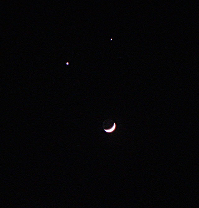 天文奇观——双星伴月