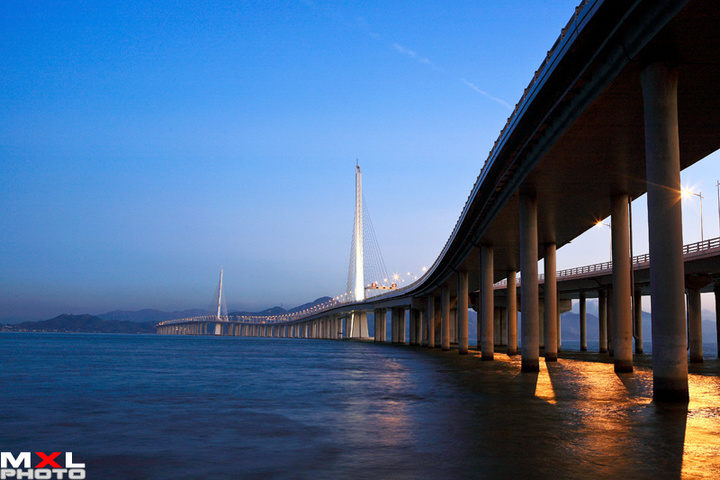 【一桥联深港摄影图片】深圳湾大桥风光摄影