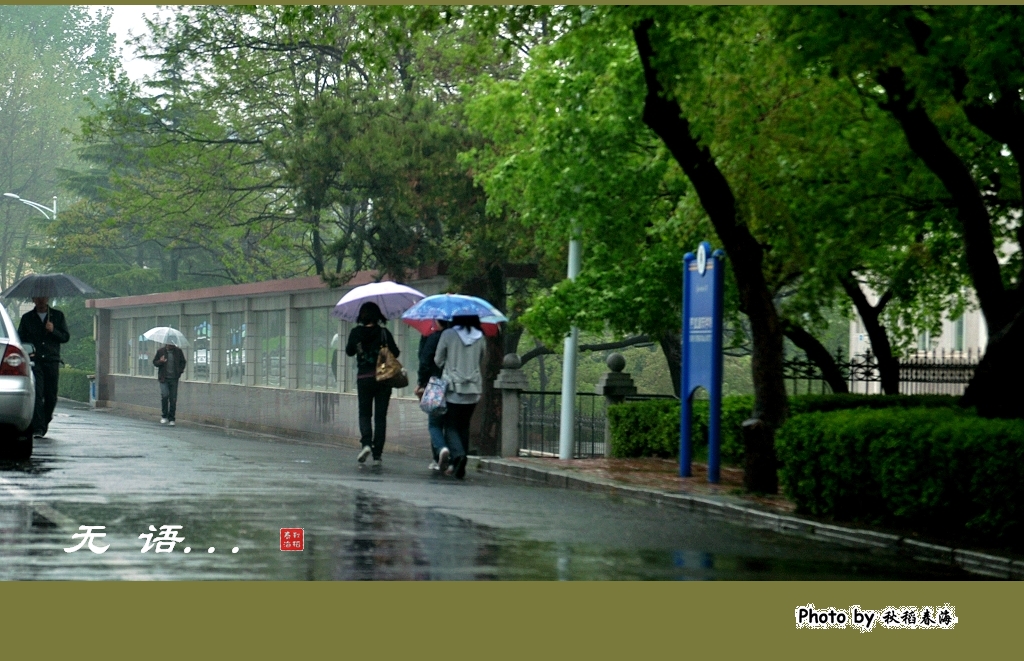 雨中漫步