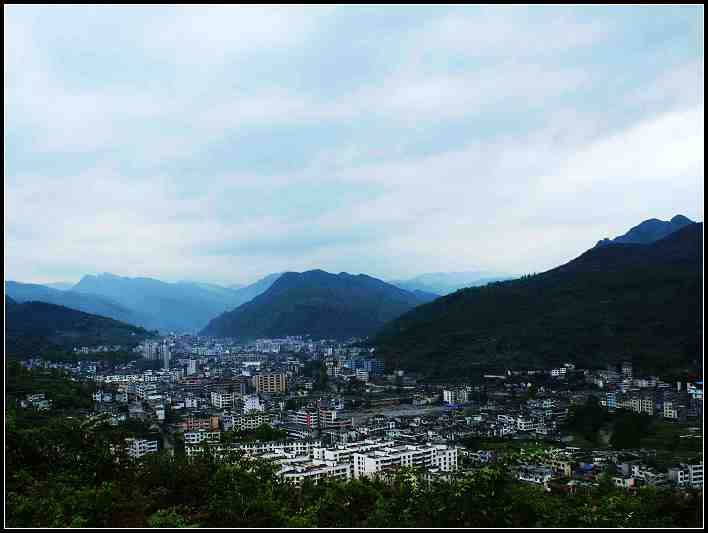 【我的家乡酉阳县城摄影图片】重庆酉阳风光旅