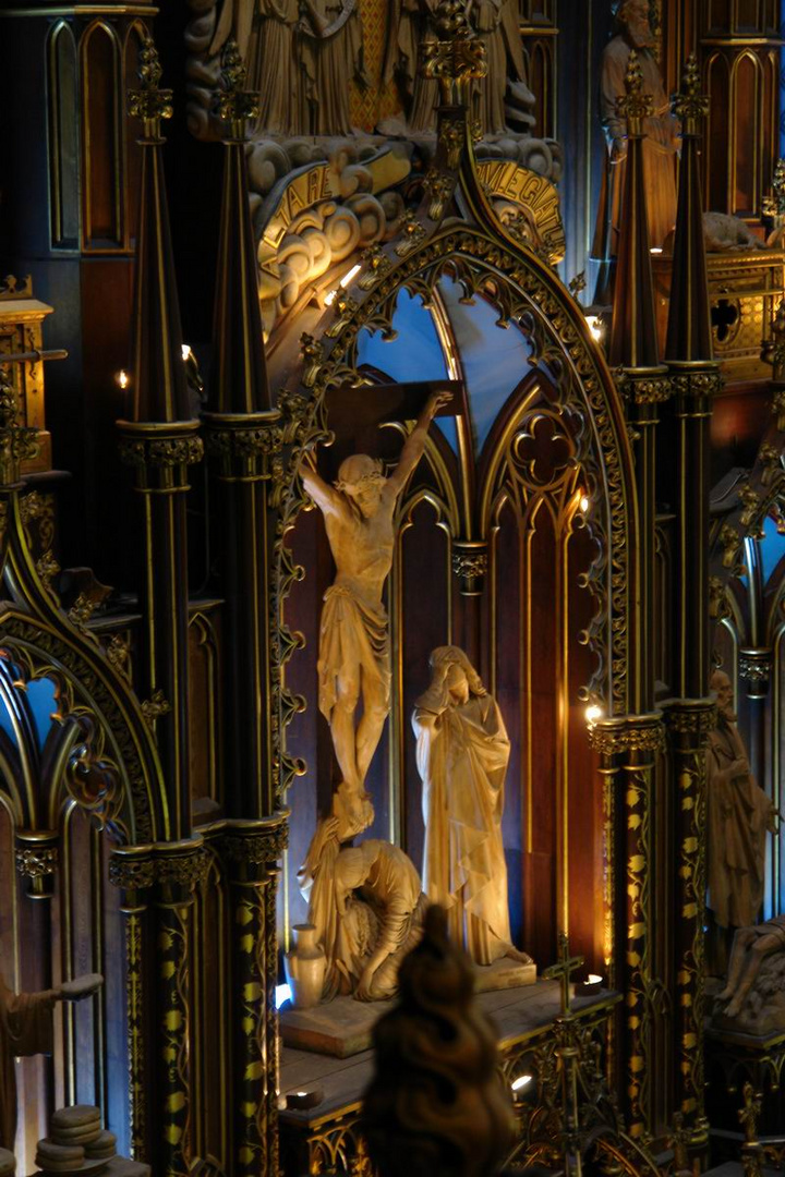 【北美最大的教堂--蒙特利尔圣母大教堂摄影图