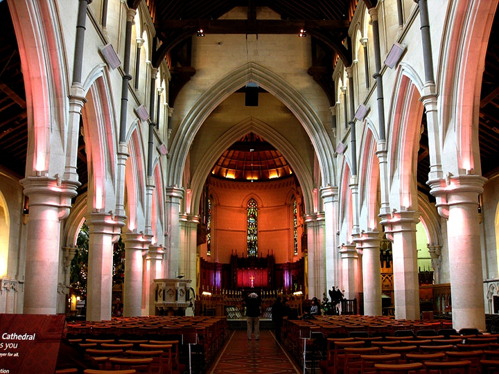 【基督城市中心天主教堂摄影图片】新西兰基督