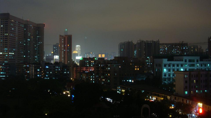 自家楼顶拍风景