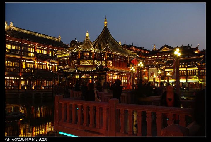 【上海夜景摄影图片】豫园、外滩风光旅游摄影